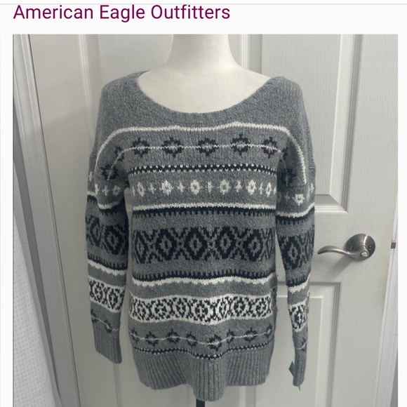 American Eagle screw neck sweater oversized - Picture 4 of 5